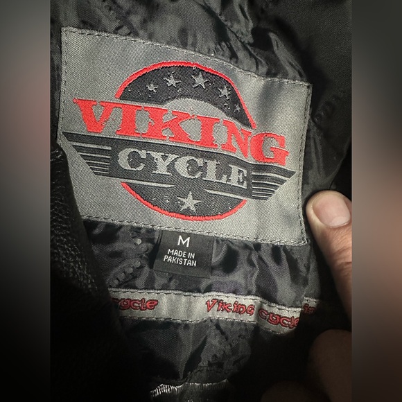 Viking Cycle Women’s Black Leather Motorcycle Jacket NWT Size Medium - Picture 4 of 14